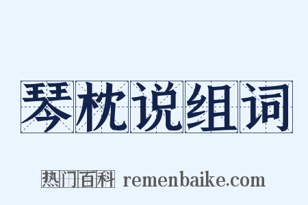 琴枕说组词是什么意思的图片